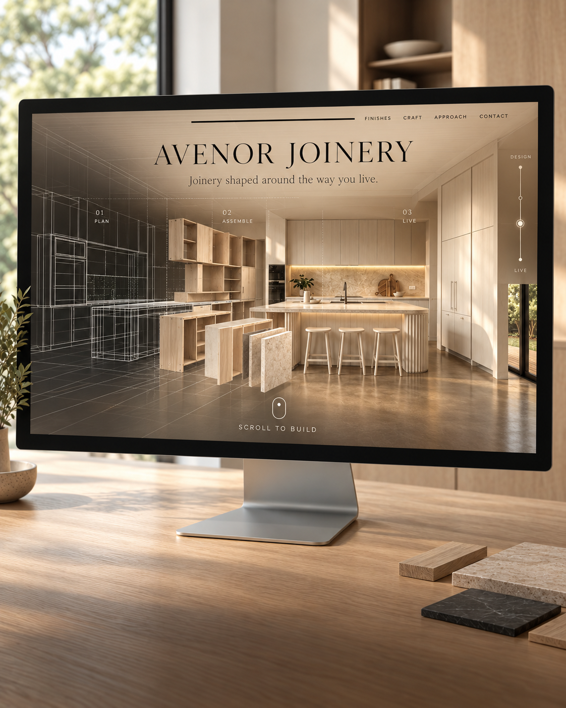 Avenor interactive joinery website