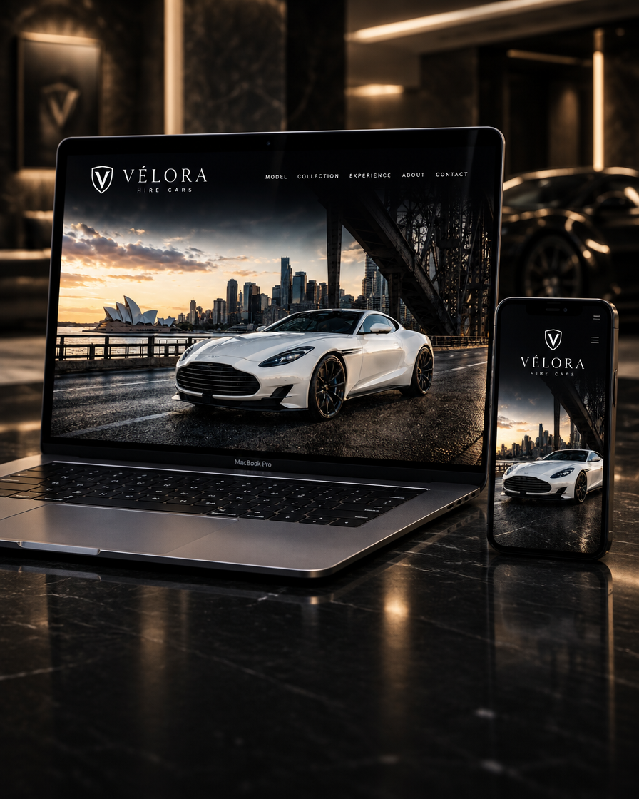 Velora luxury automotive website